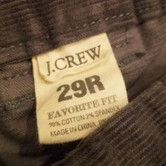 JCrew corduroy pants 29 R gray color - Picture 2 of 4